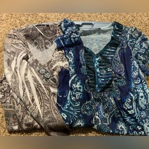 Women’s plus size 2X Apt 9 blouses (2)